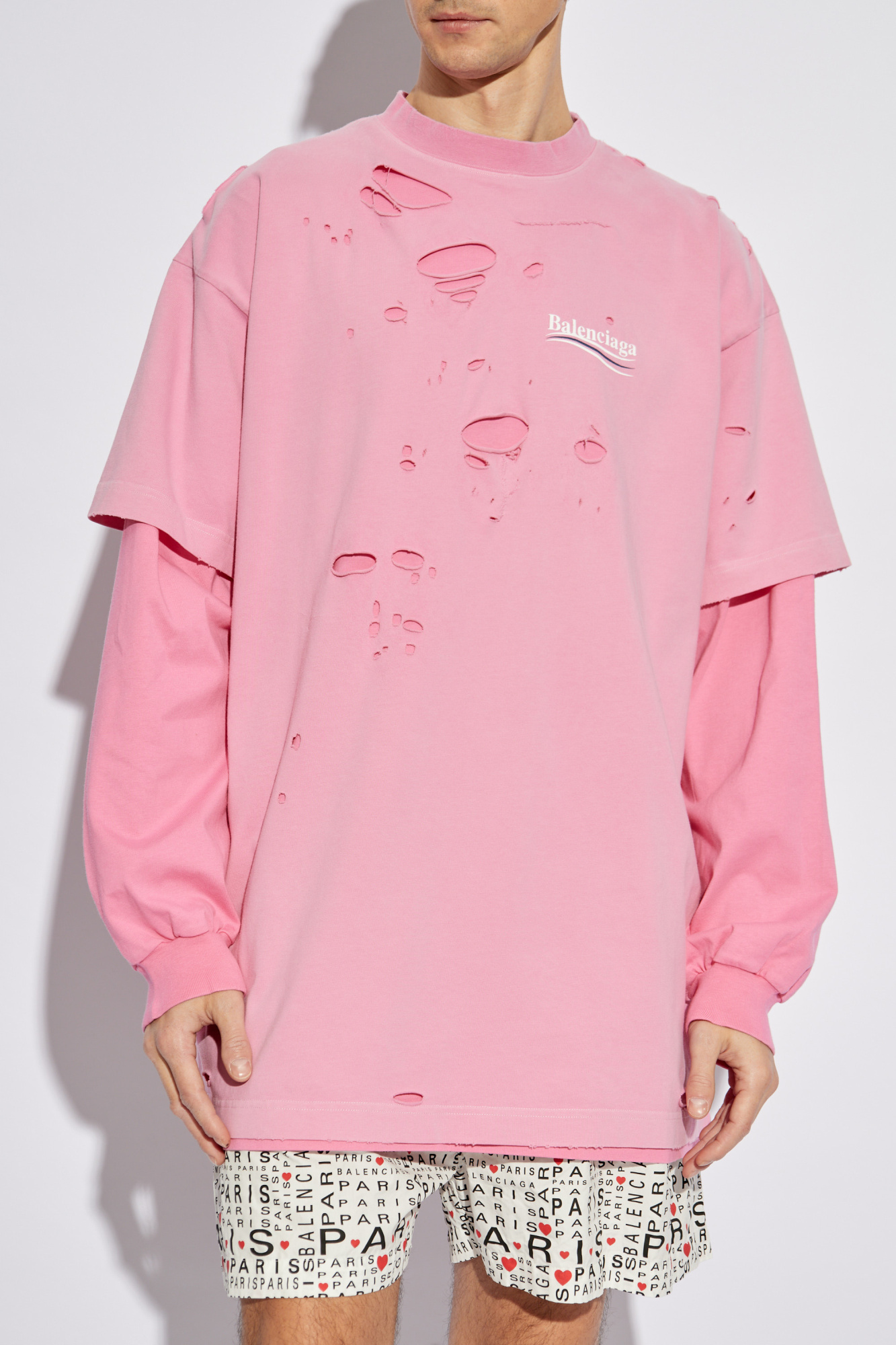 Balenciaga T-shirt with logo | Men's Clothing | Vitkac